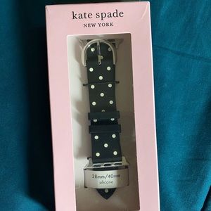 Kate Spade Apple Watch Black Dot Silicon Band